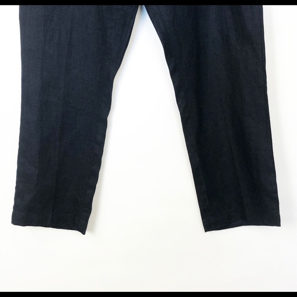 VINCE Size 32 Navy Blue Linen PantsStraight Leg - Picture 2 of 7